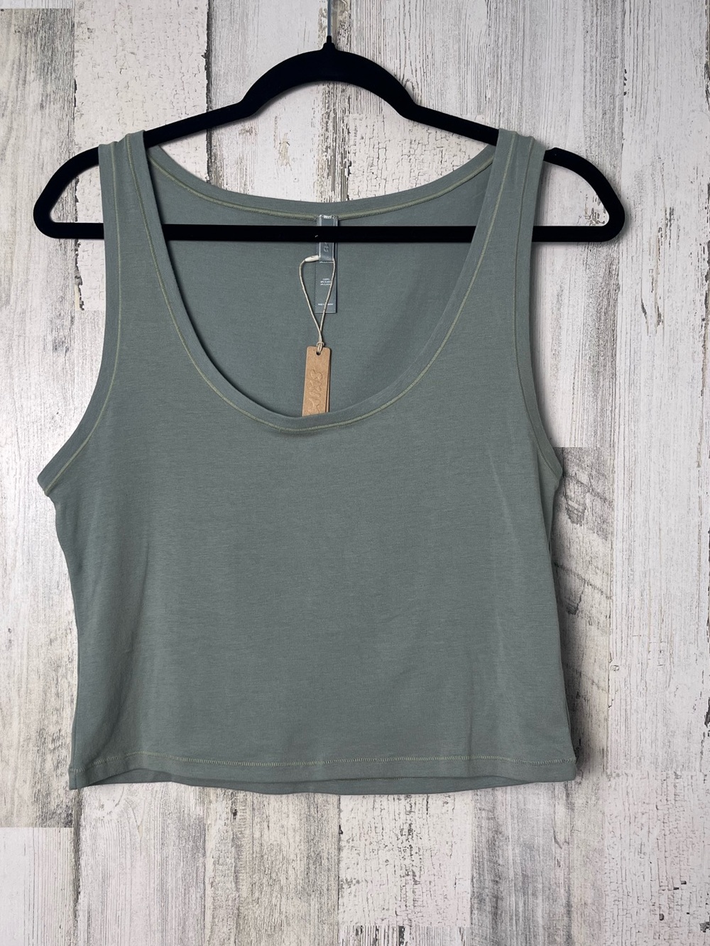 SKIMS Women's Sleeveless Scoop Neck Tank Top - Sage Green 3X